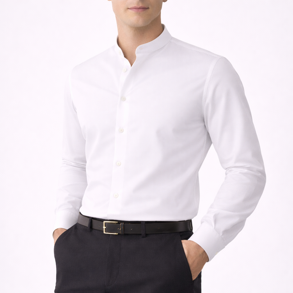 Wardrobe Mandarin Collar Shirt